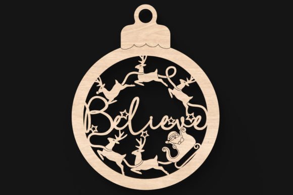 Believe Christmas Bauble Laser Cut Sign Review