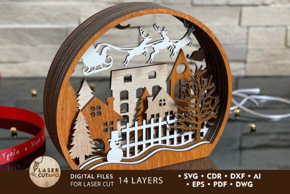 Christmas Decorative Globe Template: Laser Cutting & Winter Amp Review