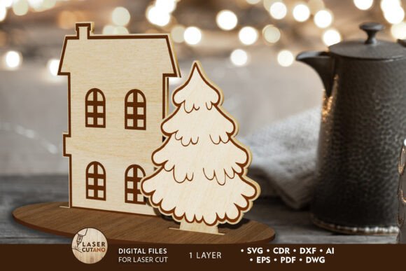 Christmas Stand Wood Cut Decor: Laser Cutting & Winter Amp Review