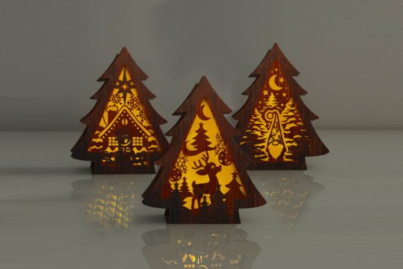 Christmas Tree Night Light: Laser Cutting & Winter Amp Review