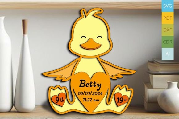 Duck Baby Birth Announcement Sign Laser: A Designer's Review