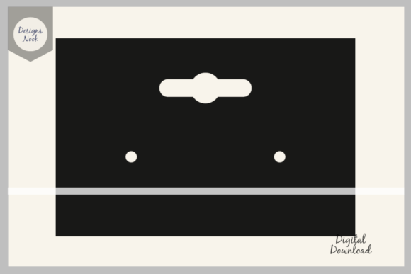 Earring Holder Display Card Template SVG Graphics and Crafts Review