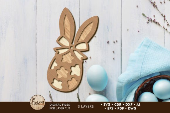 Easter Bunny Egg, Decorative Cut File Review