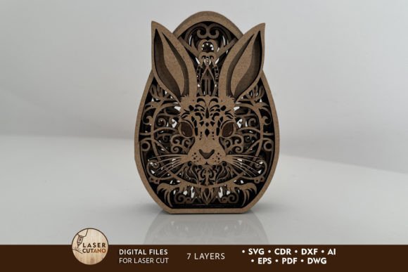 Easter Egg Decoration, Laser Cut File for Spring Amp