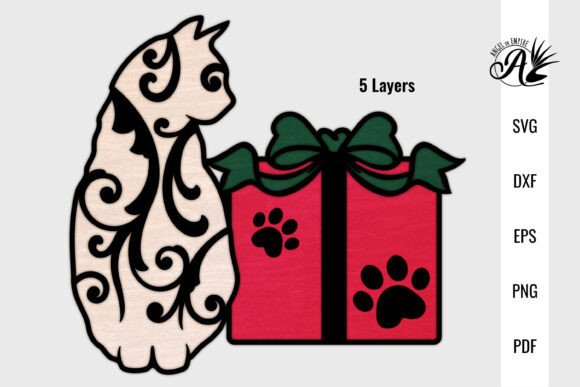Festive Holiday Cat with Christmas Gift: Laser Cutting and Winter Amp Review