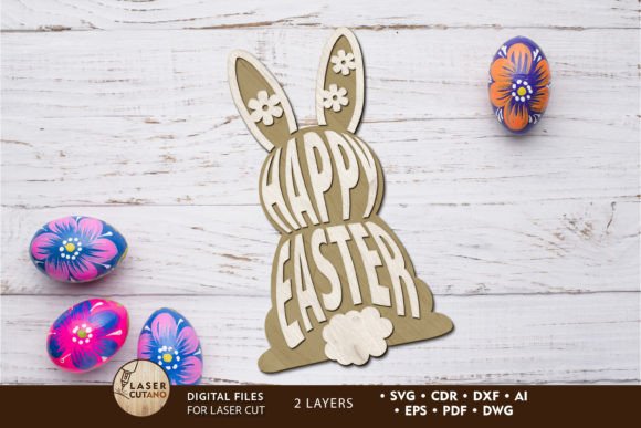 Happy Easter Rabbit Layered Ornaments Review
