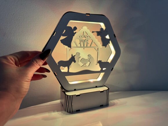 LED Light Nativity Scene: Laser Cutting for Winter Amp