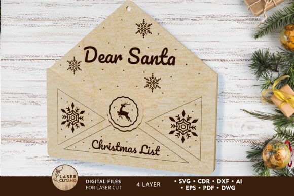 Letter to Santa Cut Template: Laser Cutting for Winter Amp