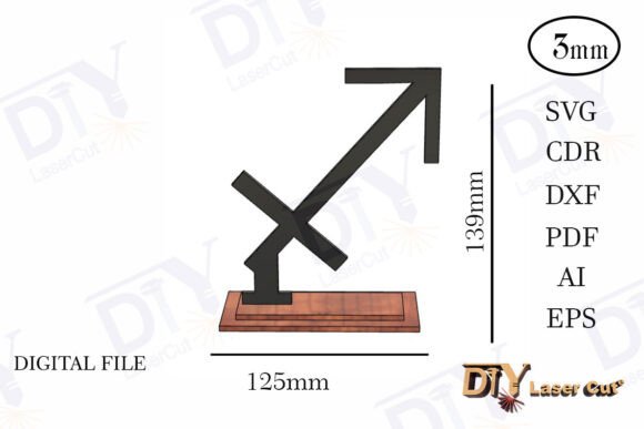 Sagittarius Zodiac Signs with Stand Svg: A Designer's Review