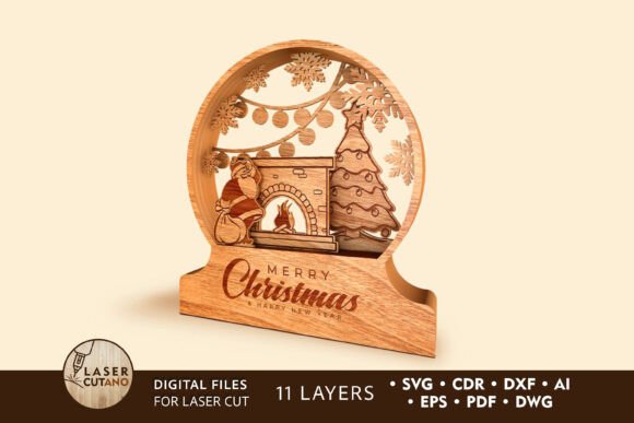 Santa Christmas Ball Cut Template: Laser Cutting & Winter Amp Review