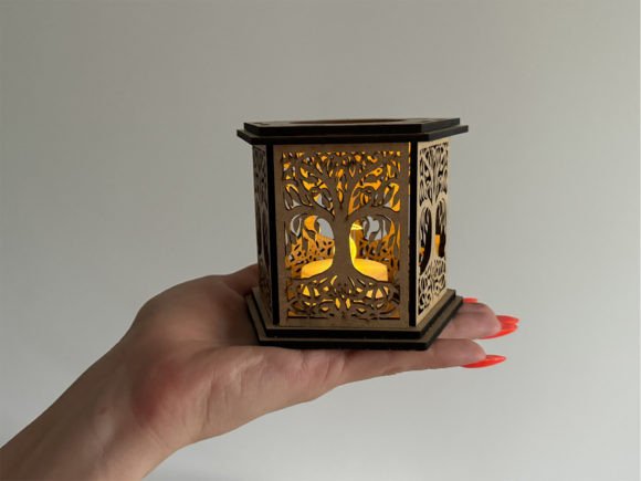 Tree of Life Candle Holder: Laser Cutting Ornaments