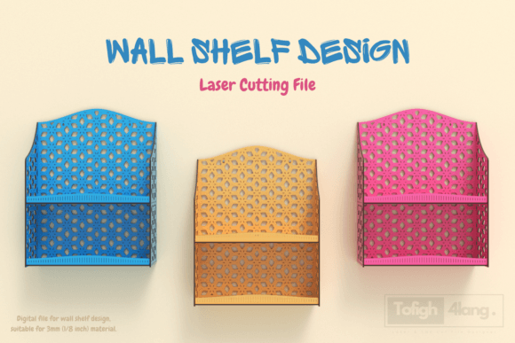 Wall Shelf Laser Cut File: Elevating Wall Decor & Laser Cutting for Digital Publishing